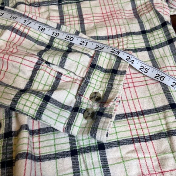 Brixton Bowery Women's Long Sleeve Flannel Button Front Shacket Dove Size XL - Picture 12 of 14